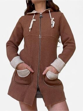 Neve wool fairy elf core zip up sweater